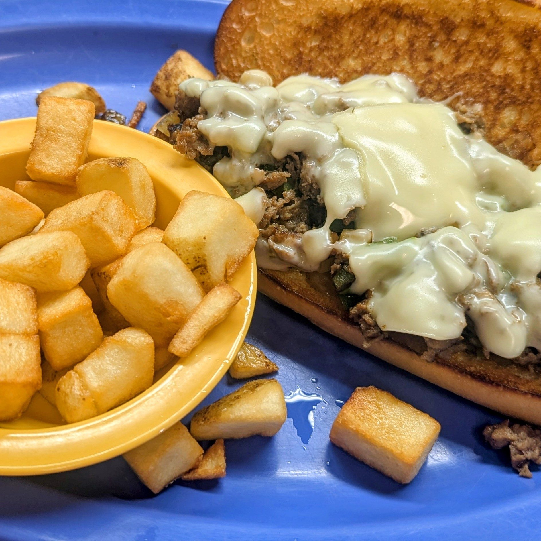 Philly Cheese Steak Sandwich.